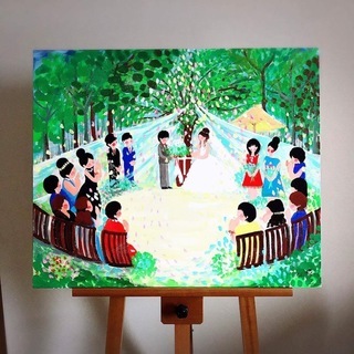 結婚式の新しい演出！『結婚式を絵画で残す』 ウエディングライブペイント - 地域/お祭り