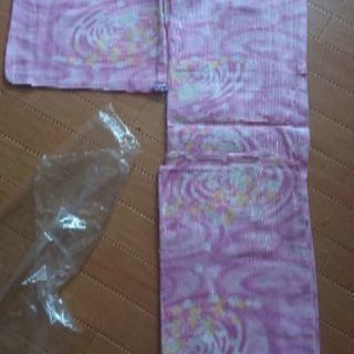 ゆかた(ピンク、ラメ)の画像