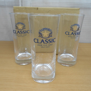 未使用品 サッポロ クラシック グラス 6個セット ビアグラス コップ まとめて ビール 食器☆ 札幌市 清田区 平岡の画像