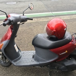 原付 スズキ レッツ4 ヘルメット、自賠責付きの画像