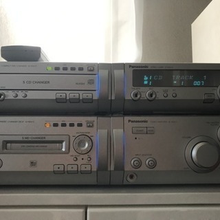 定価10万 CD、MDコンポ panasonic 完品