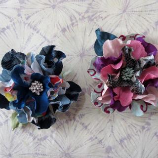 アンティーク着物地で布花ブローチを創作しましょう～☆