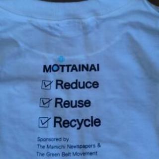 新品 anvil MOTTAINAI Ｔシャツ もったいない Tシャツ Mサイズ reduce reuse recycle 3R の画像