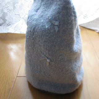 used♪ポンポネット♪テリアのニット帽（水色）ベビーフリーの画像