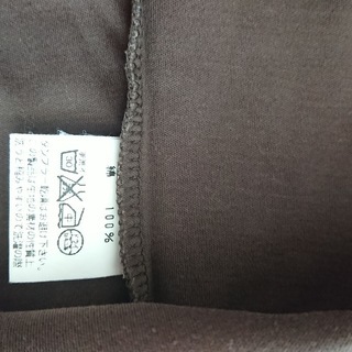 茶色のカットソーの画像