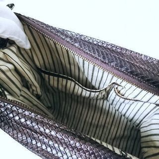 日本国内唯一1個本物パイソン定価278000円ショルダーバッグの画像