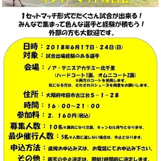 ☆ジュニアサンデーマッチ練習会☆