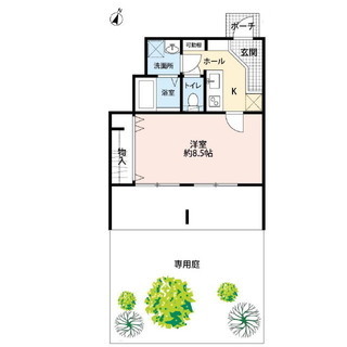 【🌟世田谷区専用庭付きアパート❕❕フリーレント1ヶ月🌟】1Kで庭も広々した空間のお部屋♪ - 不動産