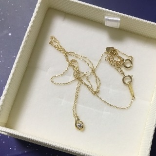 【再お値下げ】未使用 k18ネックレス ダイヤモンド の画像