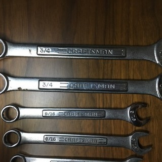 値下げcraftsman コンビネーションレンチ（インチ）の画像
