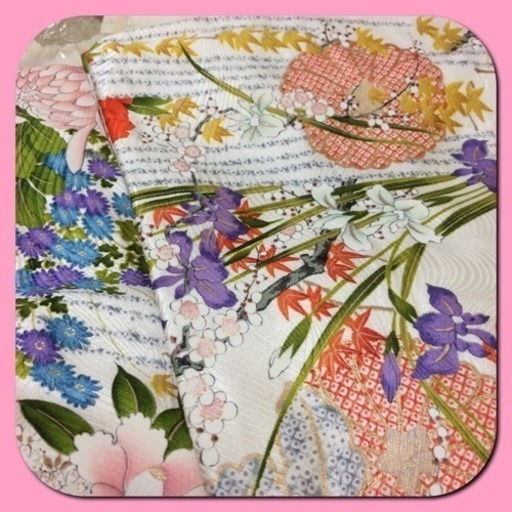 新品■訪問着■丹後ちりめん■女性和服■仕立て上がり■豪華 花柄 華 紅葉