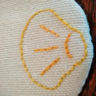 コースター　3枚組　手刺繍　ハンドメイドの画像