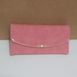 新品 がま口 長財布 ピンクの画像