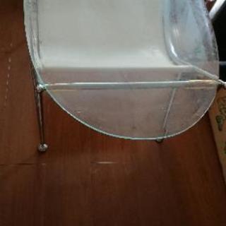 ガラステーブル☆下収納付きの画像