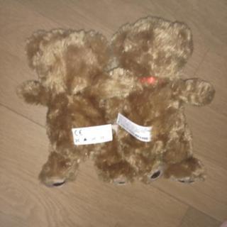 テディベア ブラウン 2個セット お揃い ぬいぐるみ 美品の画像