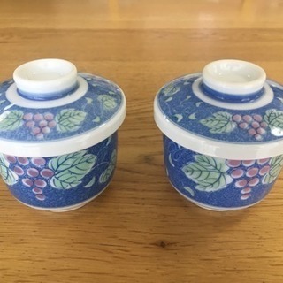 茶碗蒸し碗２点セット（蓋付小鉢・和食器）