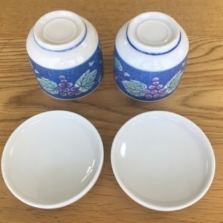 茶碗蒸し碗２点セット（蓋付小鉢・和食器）の画像