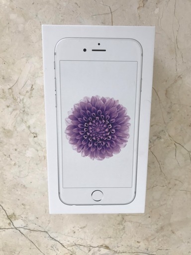 【空箱＋未使用イヤホン】iphone 6　Silver　64GB　空箱＋ イヤホン付き(未使用)
