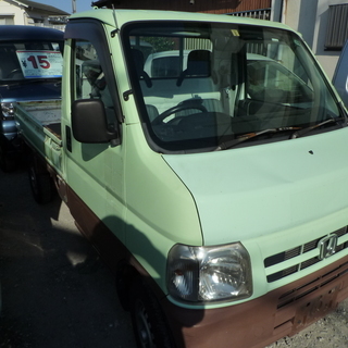 平成１６年　アクティトラック４WD　５速マニュアル　パワステ　エアコン！車検２年付　１５万円　総額１８５，０００円の画像