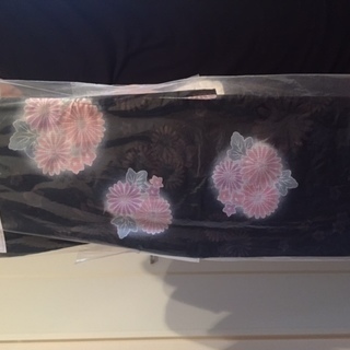 夏の浴衣　女性用　フリーサイズ　下駄付き　ほぼ新品　1200円　の画像