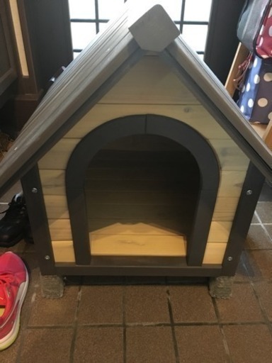 ほぼ新品 ウッドハウス調 ドッグハウス 犬小屋