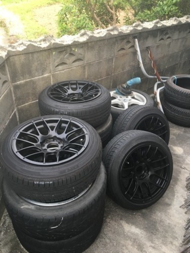 値下げ】xxr ブラック 15インチ8jオフセット+20 4穴PCD114.3＆100