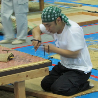日本の伝統文化畳工場見学　畳つくり体験