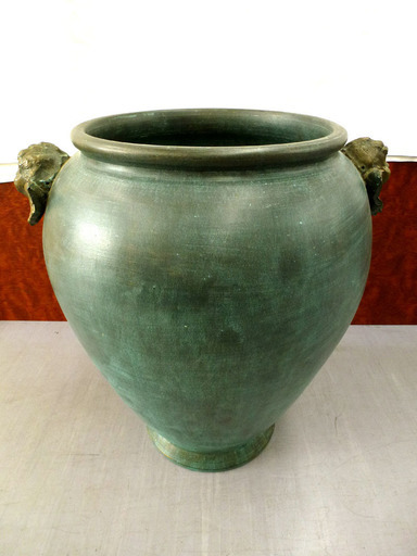 甕 インテリア置物/オブジェ 高さ約45.5ｃｍ 約9.4Kg エンジェル 天使 壺 玄関やお庭 札幌市手稲区