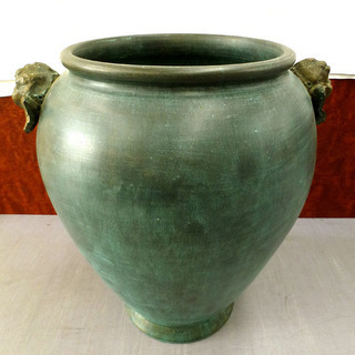 甕 インテリア置物/オブジェ 高さ約45.5ｃｍ 約9.4Kg ...