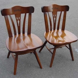 karimoku 「コロニアル」 回転式チェア 　ダイニングチェア カリモク　② karimoku 「コロニアル」 回転式チェア ダイニングチェア カリモク②