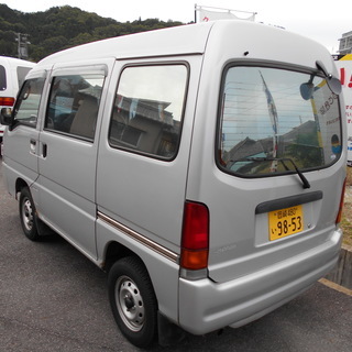 【ご成約、ありがとうございます。】Ｈ１４　サンバ－バン　４ＷＤ　５ＭＴ　79600Ｋm　車検は30年9月25日まであります。　の画像