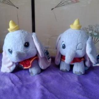 ダンボぬいぐるみ２体☆ゲーセン景品の画像