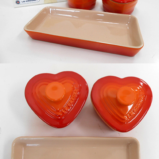 Le Creuset/ル・クルーゼ プチ ラムカンダムール セット 陶器 オレンジ ストーンウェア ☆ 札幌 清田区 平岡店の画像