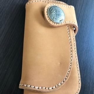 スエード 長財布 ハンドメイド
