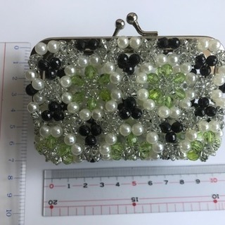 ビーズ がま口 小物入れの画像