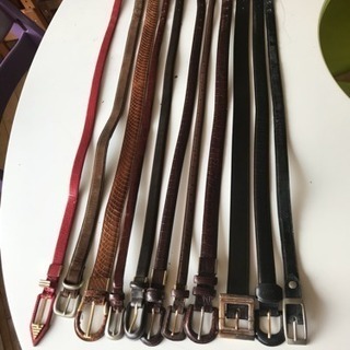 婦人用ベルト 11本 (waist 60cm- ) usedの画像