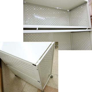 フラップワゴン 2段スチール収納 キャスター付き 西宮の沢