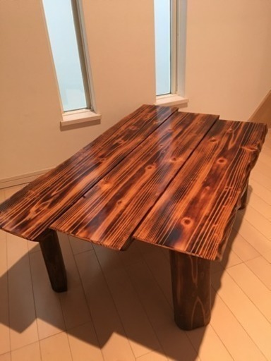 手作り光沢感アンティーク風テーブル❗️❣️