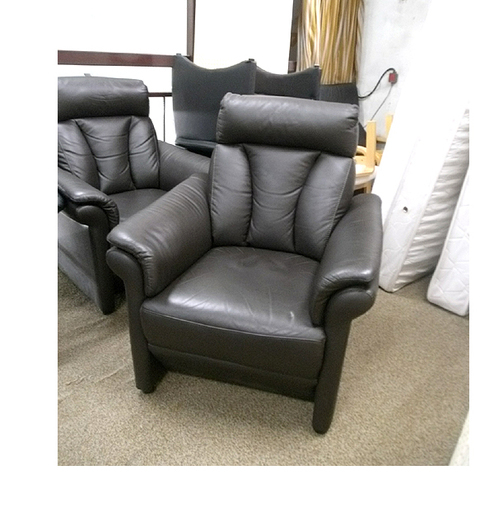 札幌 本革!【ニトリ 1Pソファ アルタ】1SEATER ALTA DBR NITORI 1人掛けソファ ダークブラウン こげ茶系 アームソファ ソファー パーソナルチェア 応接 ソファー 本郷通店