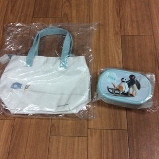 【新品未使用】pingu ピングーのお弁当箱&ランチバッグ