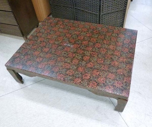 津軽塗 座卓 テーブル 幅約121cm×奥行約90.5cm 札幌 手稲区 西宮の沢