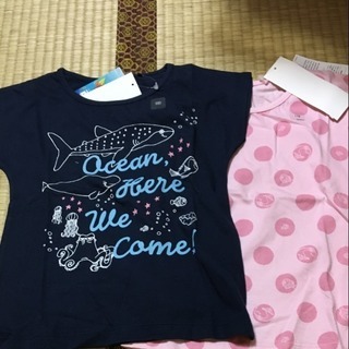 新品激安ドリーサイズ110、Ｔシャツ２枚組