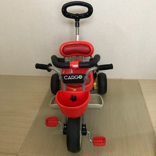 【美品】三輪車 アイデスカーゴ 赤