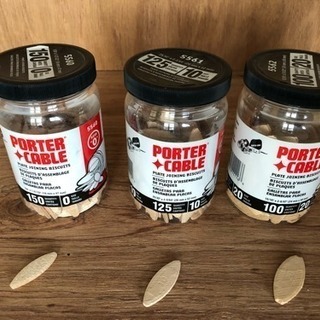 RYOBI製 ビスケットジョイナー(Biscuit Joiner) & POTER CABLEジョイントプレート3サイズ セットの画像