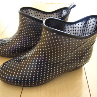 ショートレインブーツ　新品　日本製の画像