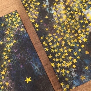 伴野加代子 銅版画・コラージュ展「空の花 陸の星」