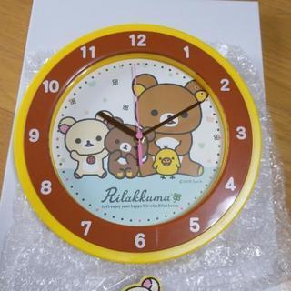 値下げ★新品未使用 リラックマ  壁掛け スイング 時計の画像