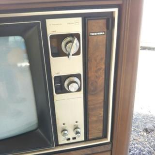 昭和レトロ　東芝トリニトロンカラーテレビの画像