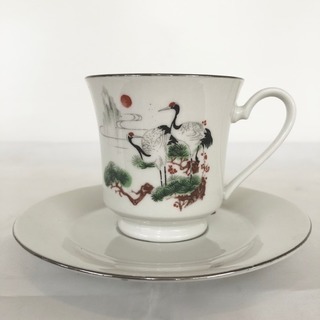 【アウトレット未使用品‼️】中国唐山特産品 高級茶具 カップ＆ソーサー ティーポット セット 陶器製の画像