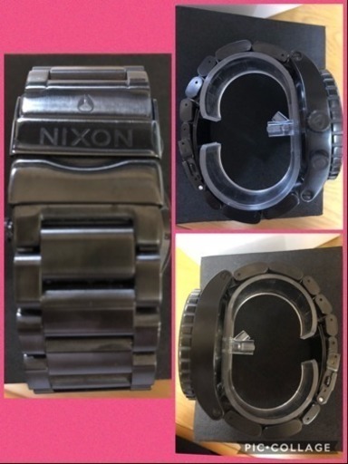 【オールブラック】NIXON ゴツカッコ良い腕時計【美品】